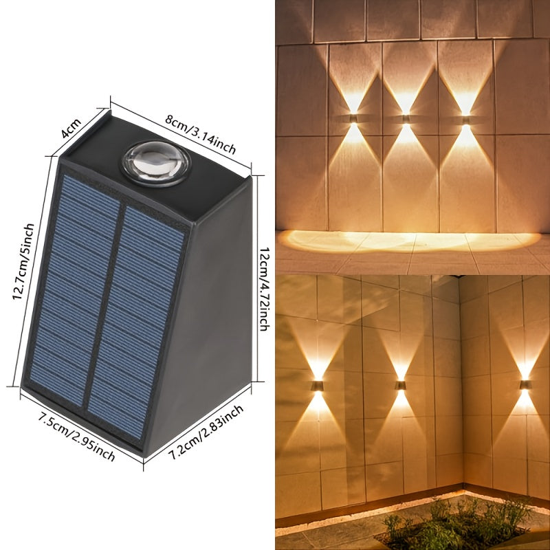Solvanta - 4 Pack Solar Up and Down Wall Lights