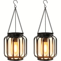 Lanterra - Solar Hanging Metal Outdoor Lantern