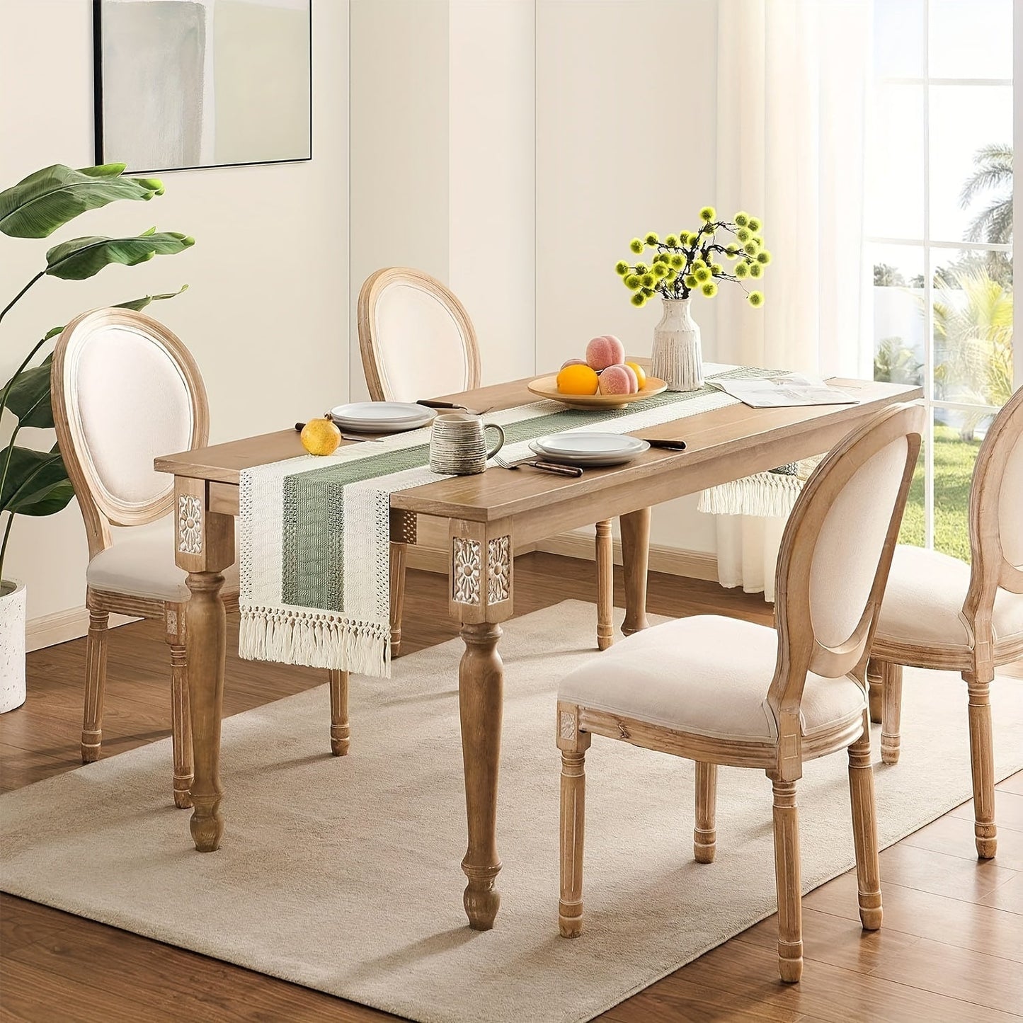 CasaLoom - Sage Green Macrame Table Runner
