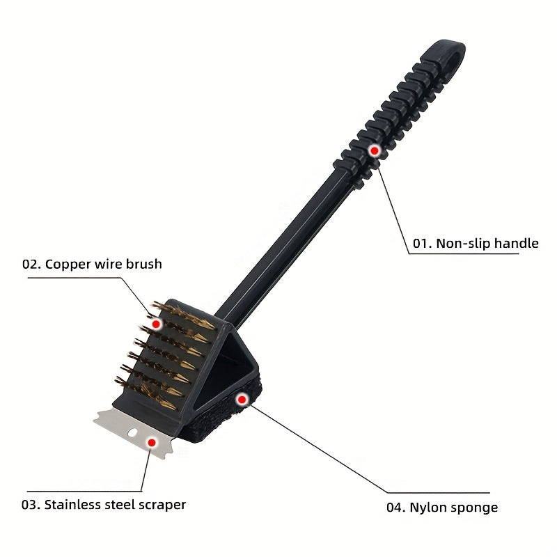 COPPERSCRUB – 3-in-1 Copper Wire BBQ Cleaning Brush