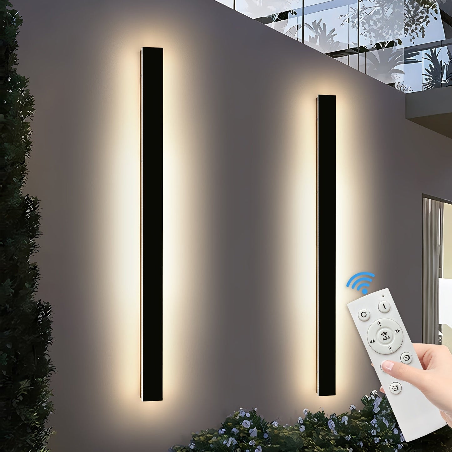 Brillanova - Dimmable Long Outdoor Wall Sconce