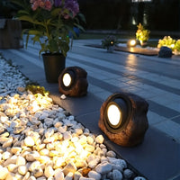Stoneva - Solar simuliertes Felsen-Gartenlicht