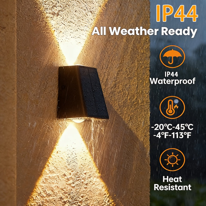 Solvanta - 4 Pack Solar Up and Down Wall Lights