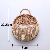 VINEHAVEN – Hanging Wicker Wall Planter Basket