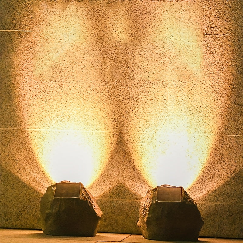Stoneva - Solar simuliertes Felsen-Gartenlicht