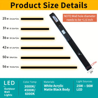 Brillanova - Dimmable Long Outdoor Wall Sconce