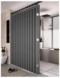 FLEXICURVE – Magnetic Foldable Shower Curtain for Walk-In Bathrooms
