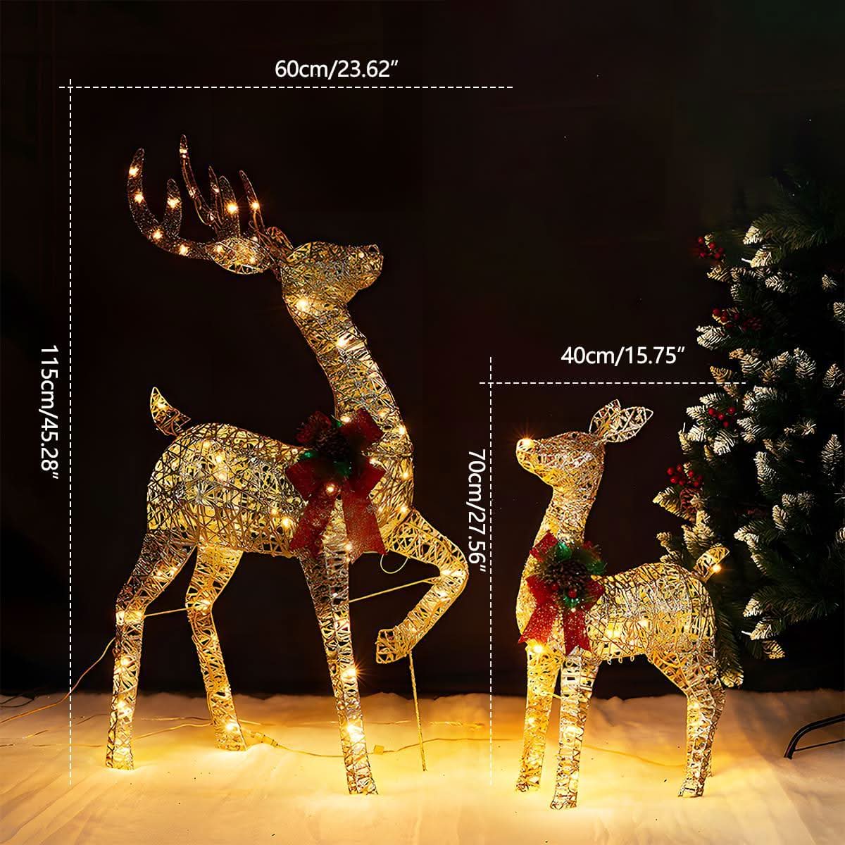 ELKLUME – Éclairage de renne de Noël pour une ambiance de fête élégante