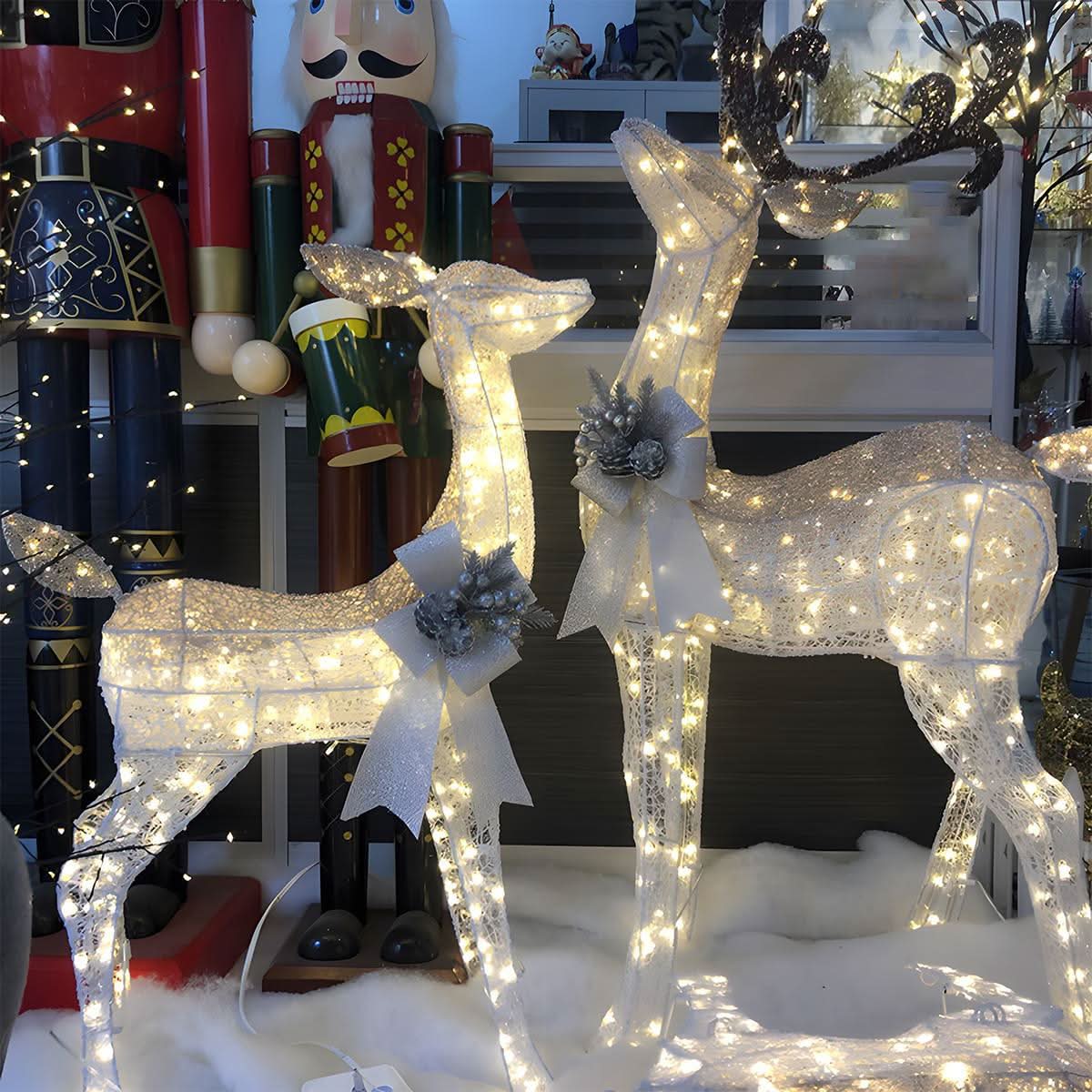 ELKLUME – Éclairage de renne de Noël pour une ambiance de fête élégante