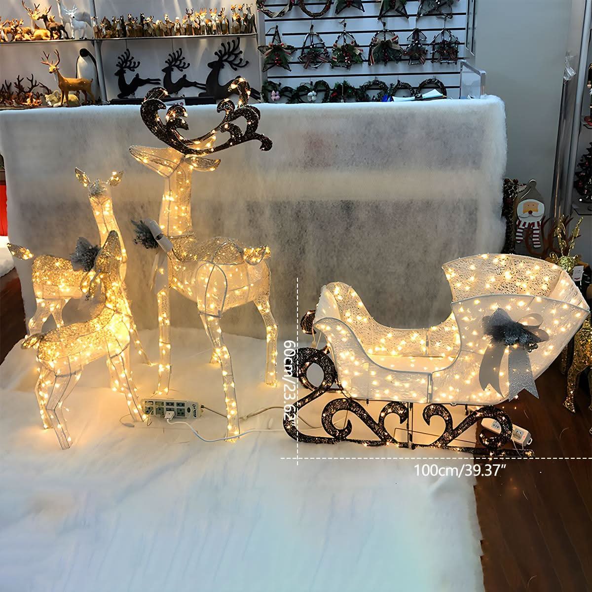 ELKLUME – Éclairage de renne de Noël pour une ambiance de fête élégante
