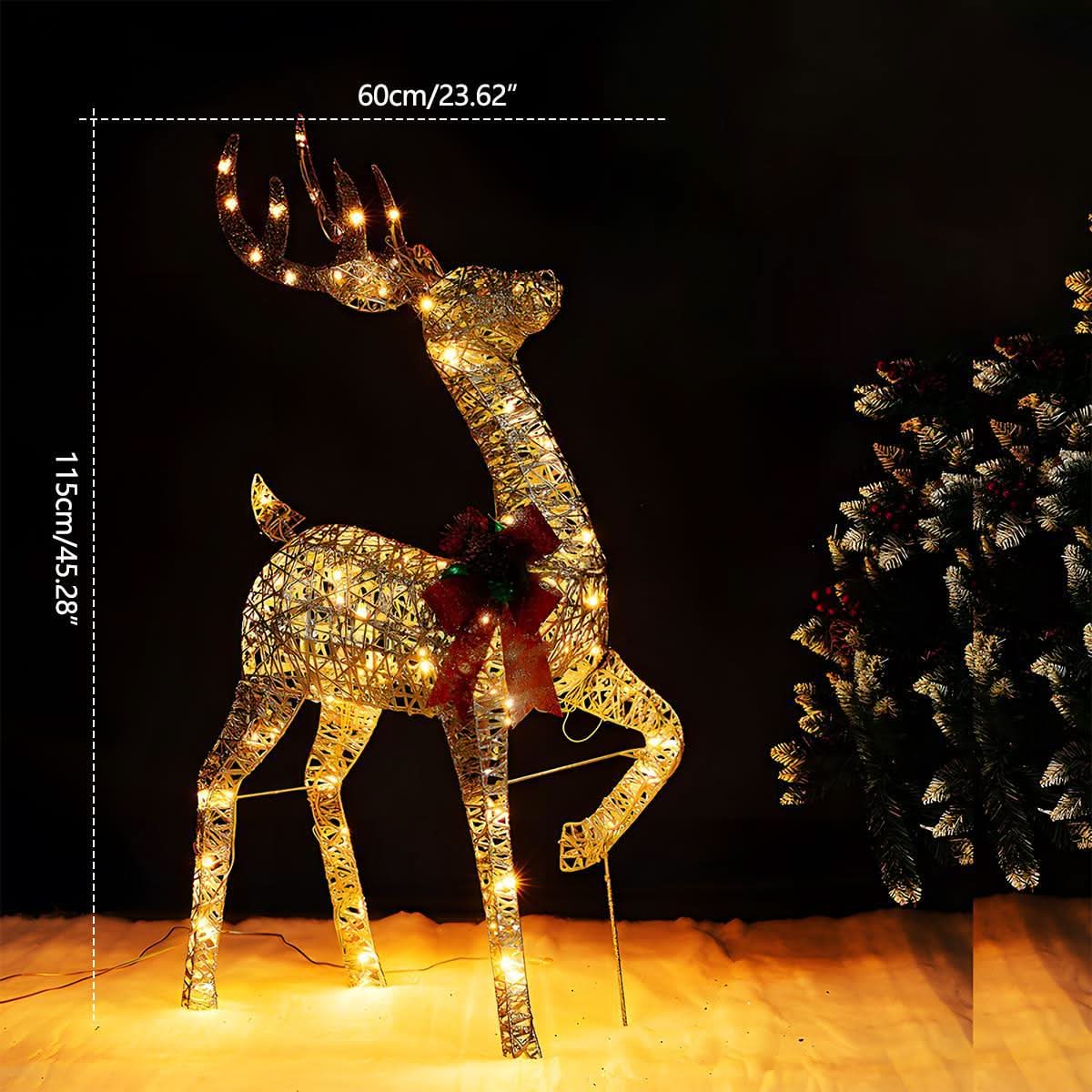 ELKLUME – Éclairage de renne de Noël pour une ambiance de fête élégante