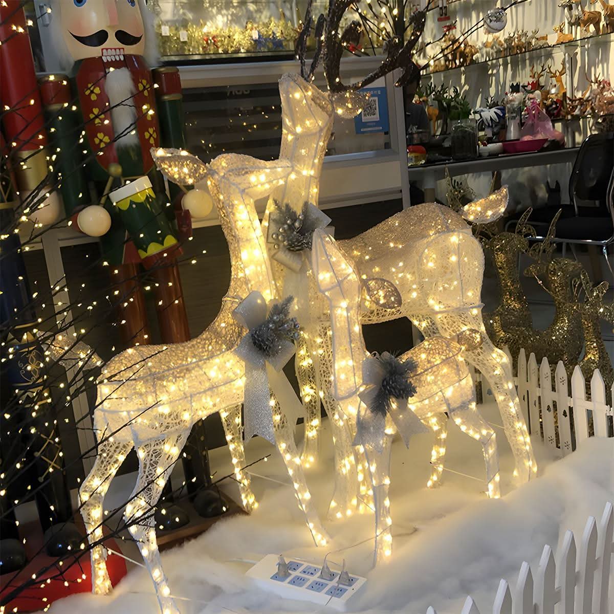 ELKLUME – Éclairage de renne de Noël pour une ambiance de fête élégante