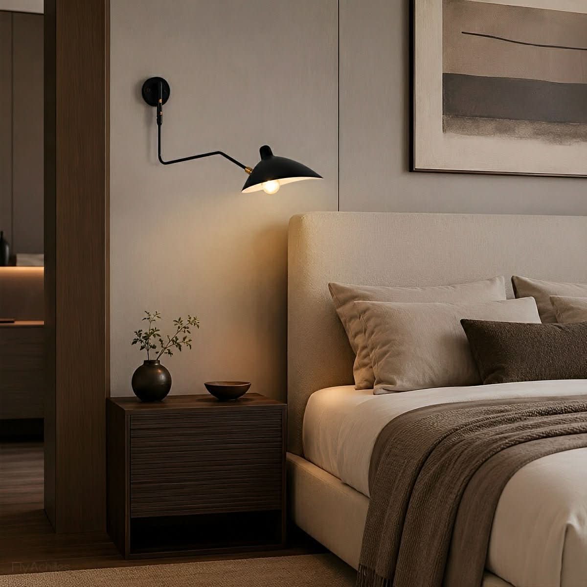 REACHVIA – Swing Arm Wall Lamp for Flexible Nighttime Lighting