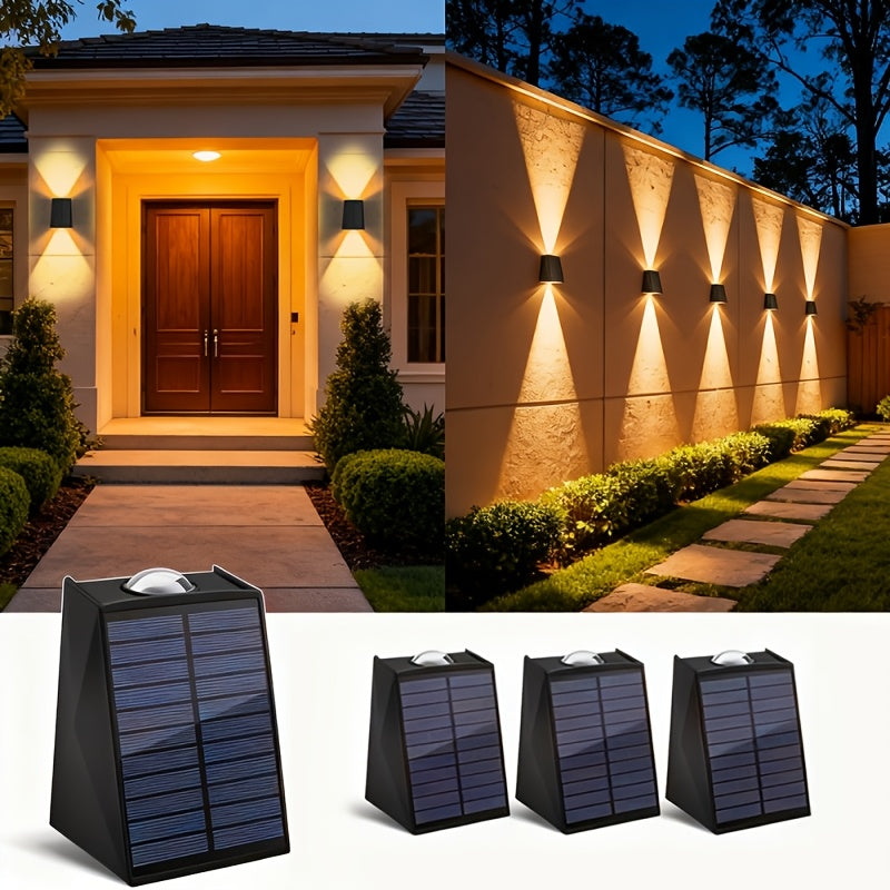 Solvanta - 4 Pack Solar Up and Down Wall Lights