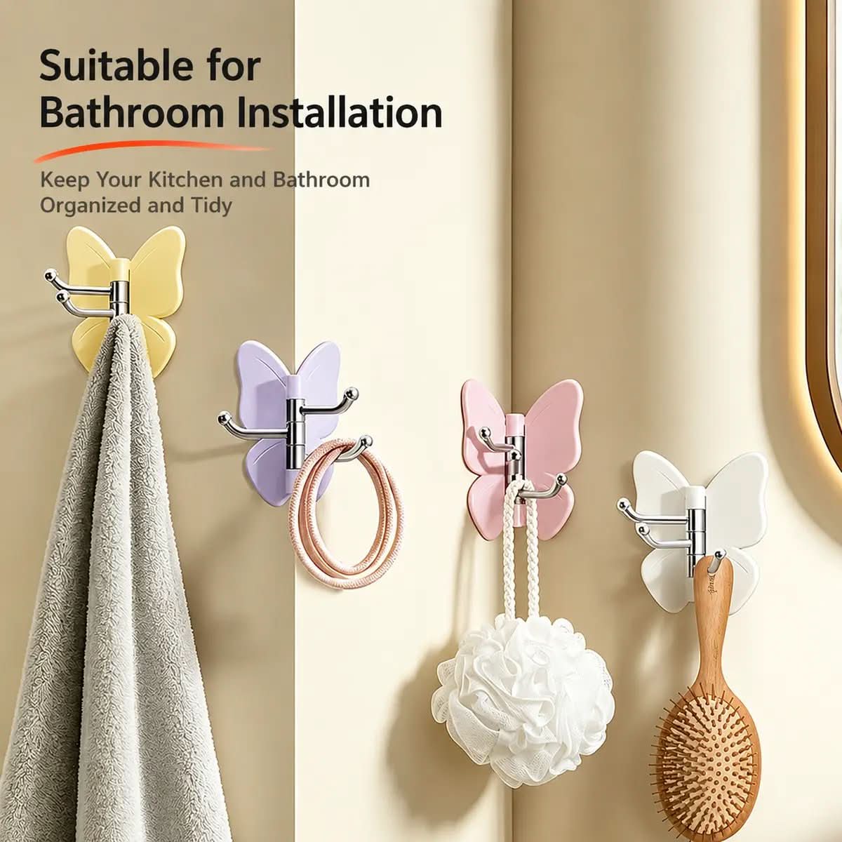 BUTTERGLIDE – Swivel Butterfly Hook for Convenient Organization