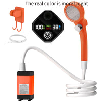 AQUAFLOWX – Portable Camping Shower Pump with Digital Display
