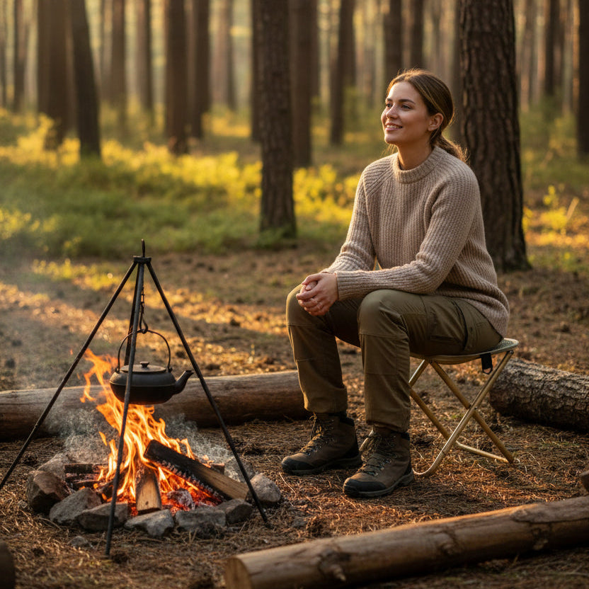TRAVELSEAT – Tragbarer, faltbarer Campinghocker