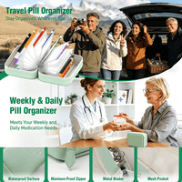 PILLTREK – Reise-Etui-Set für Medikamentenaufbewahrung für ordentliche Reisen