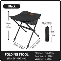 TREKSEAT – Tabouret de camping pliant en aluminium portable