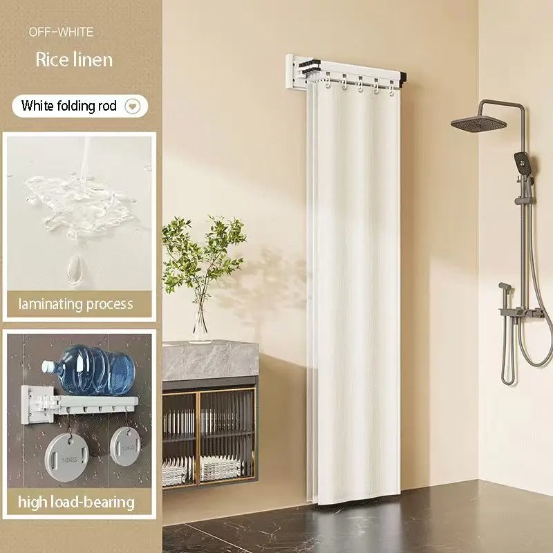 DRYDIVA – Ensemble de tringle de douche pliable pour séparation