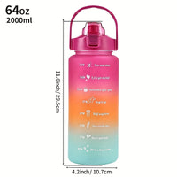 HYDRAGRAD – Gradient Water Bottle with Straw