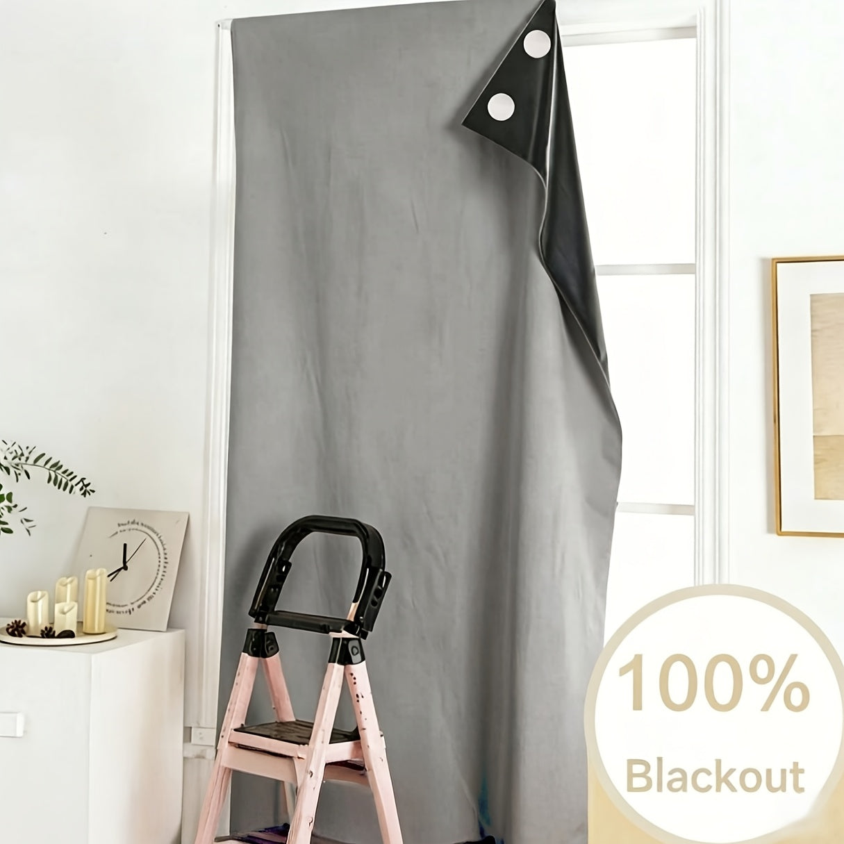 TOTALSHADE – Rideau occultant sans perçage pour chambre et voyage