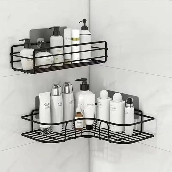 IRONOVA – Organisateur mural en métal pour étagère de salle de bain