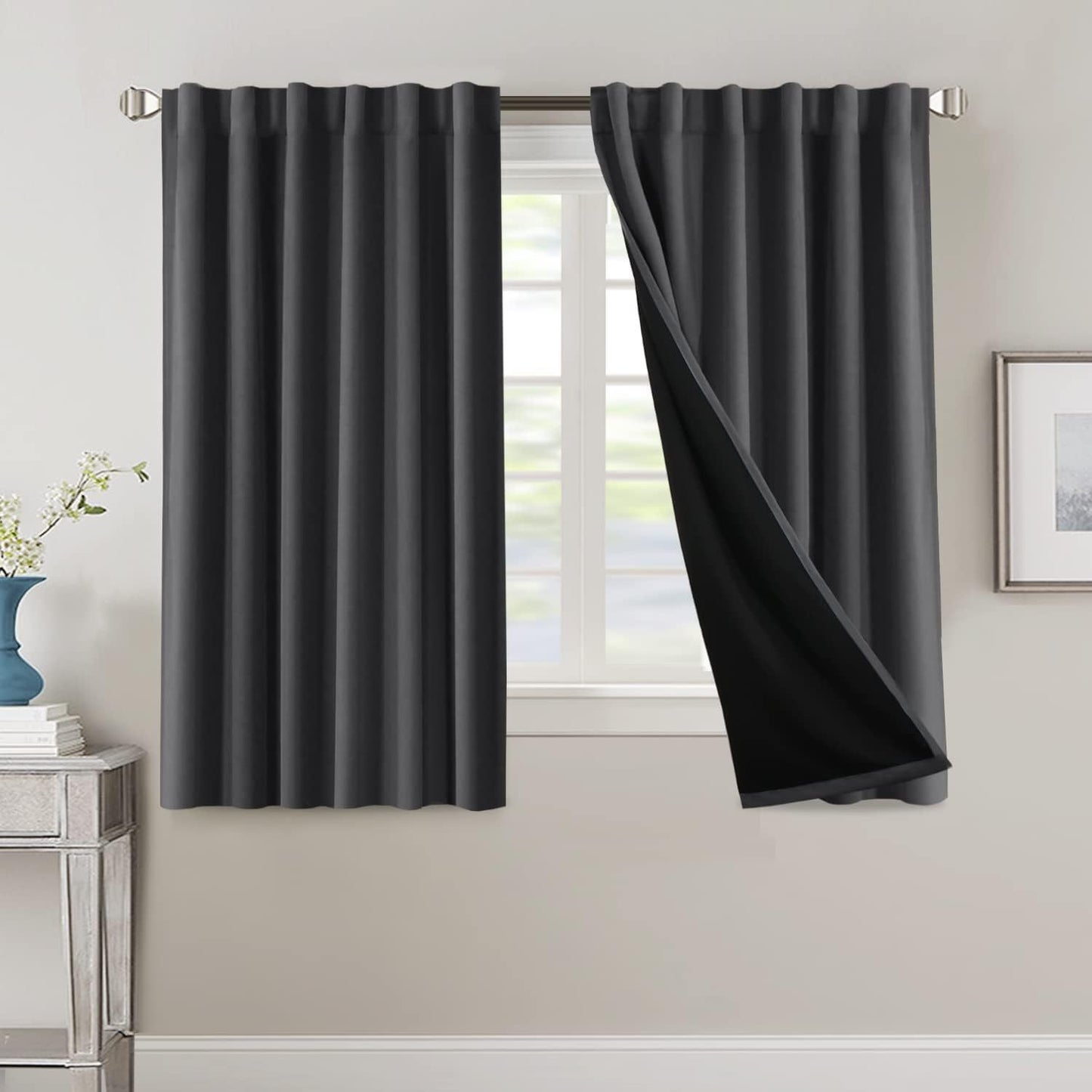 WINDOWFLOW – Long Blackout Drapes for Living Room & Bedroom Use