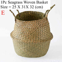 EARTHWEAVE – Panier de rangement tressé en herbe marine