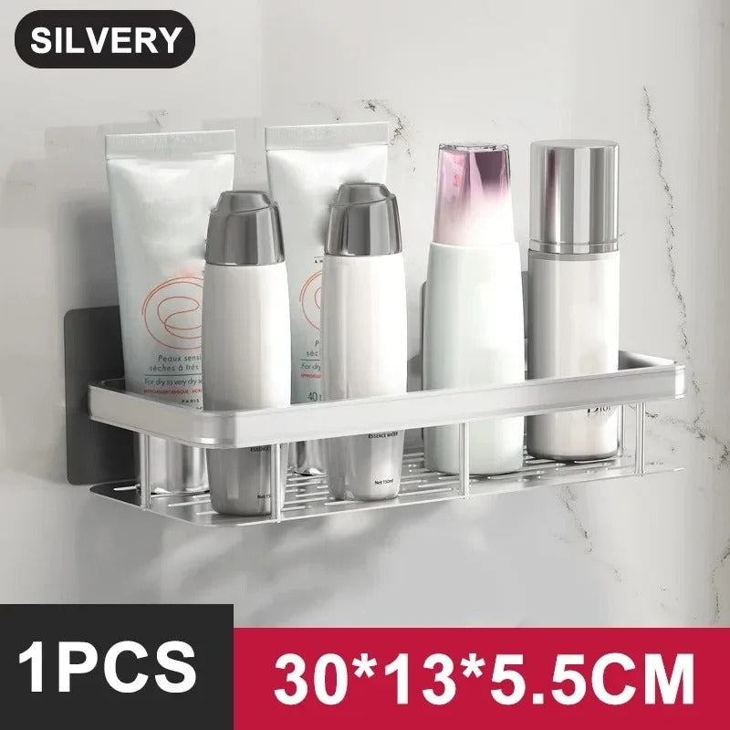 ALUVAULT – Organisateur mural en alliage d'aluminium pour étagère de salle de bain