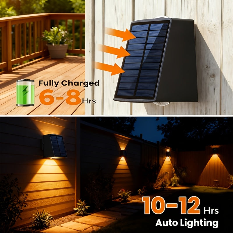 Solvanta - 4 Pack Solar Up and Down Wall Lights