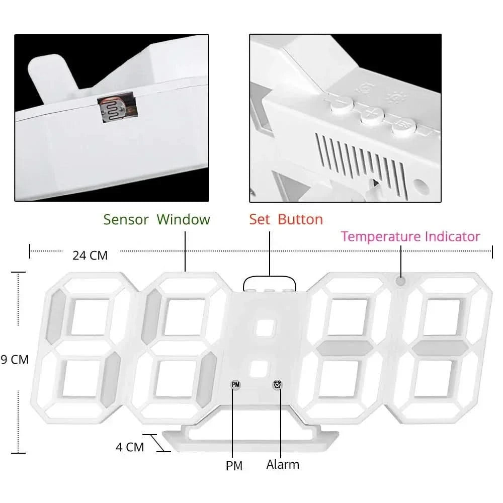 TIMEZORA – 3D LED-vægur til en moderne væg