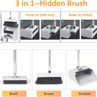 SWEEPFLOW – Compact Broom Dustpan Cleaning Set