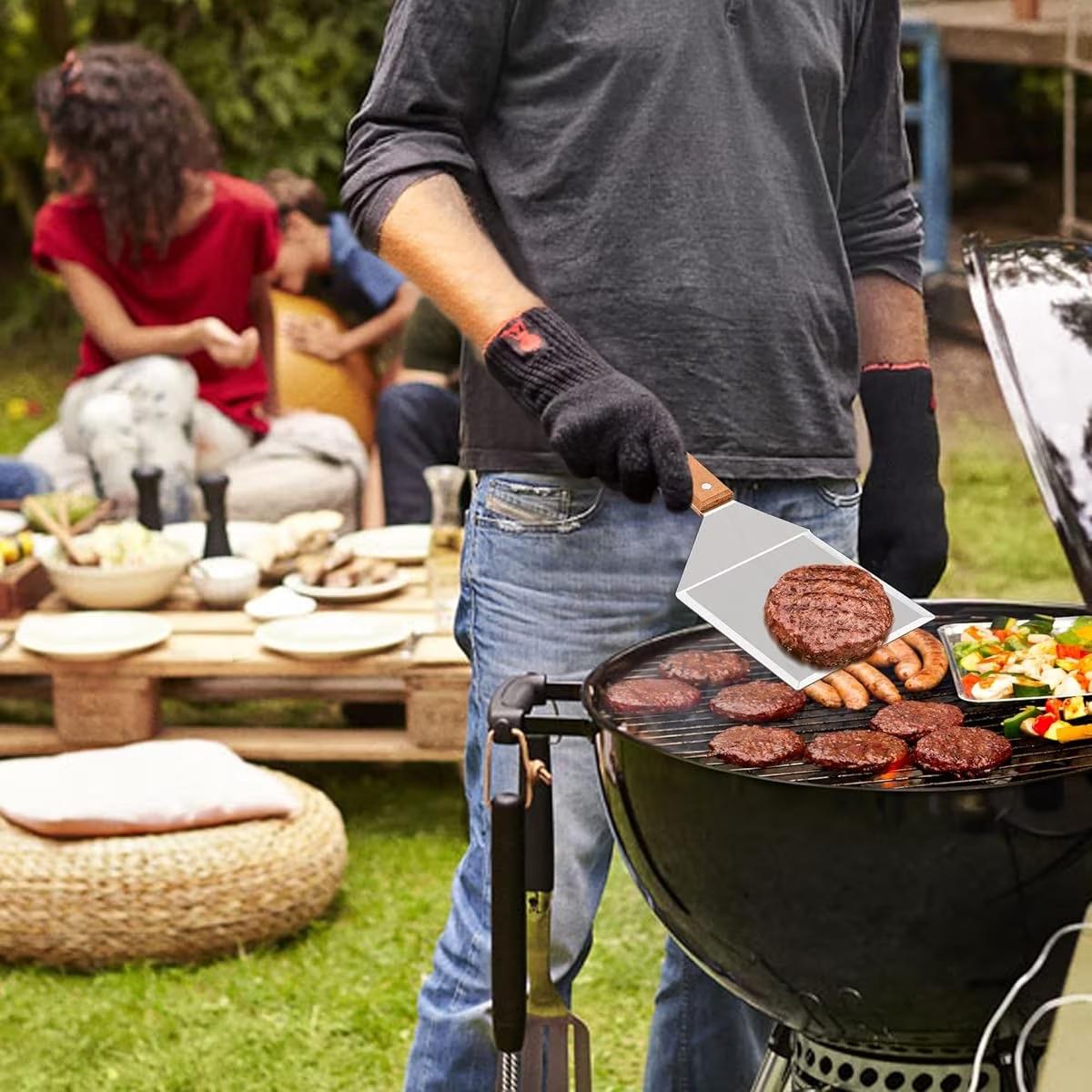 FLIPCRAFT – Spatule ergonomique pour barbecue en acier durable