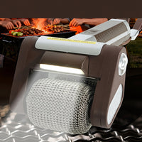 GRATECHARGE – Brosse électrique pour barbecue avec rouleau de nettoyage en acier inoxydable
