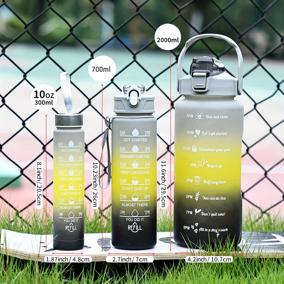 HYDRAGRAD – Gradient Water Bottle with Straw