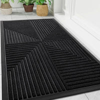RIBGEORA – Geometric Ribbed Doormat for Clean Entryways