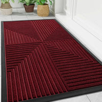 RIBGEORA – Geometric Ribbed Doormat for Clean Entryways