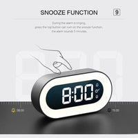 AMBERWAKE – Digital Alarm Clock with Warm Night Light