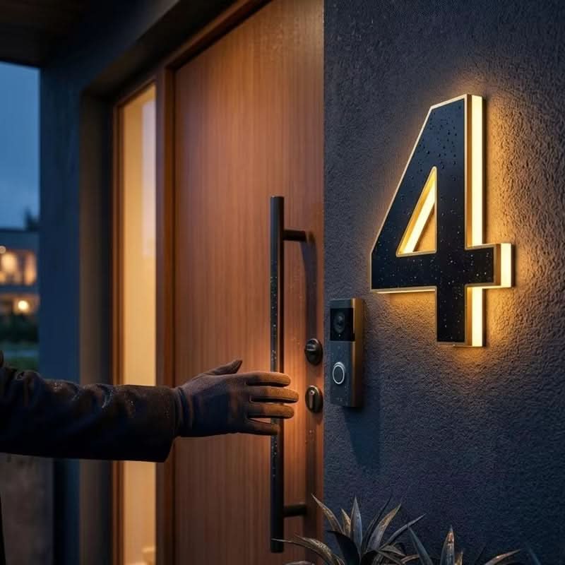 ADDRARAY – Solar Address Sign with Automatic Outdoor Lighting