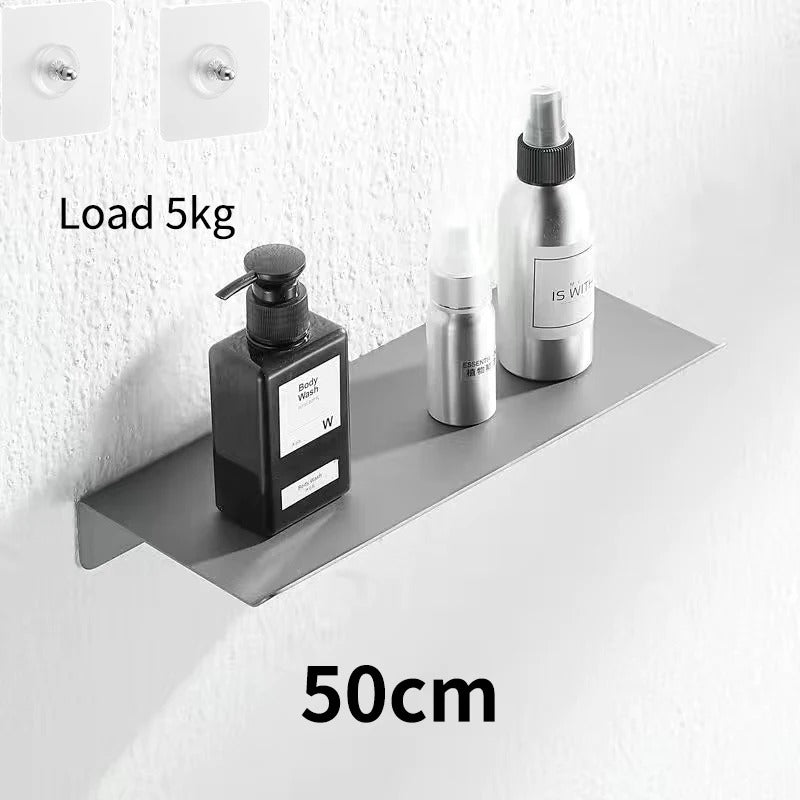 FLOATIVA – Floating No Drill Bathroom Wall Shelf
