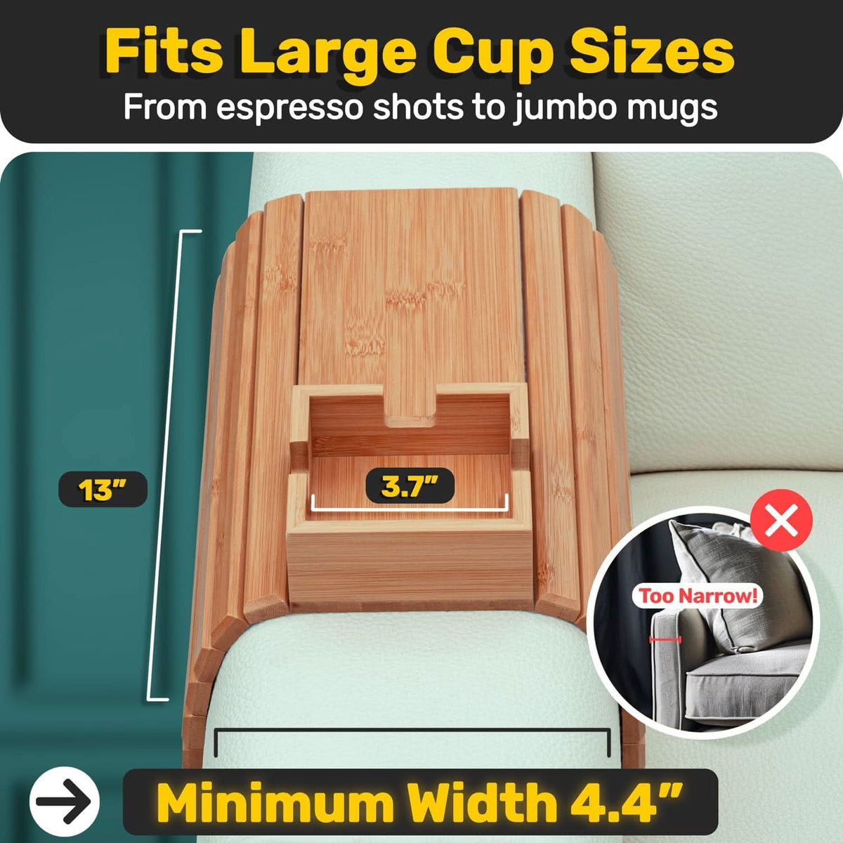 SIPLOFT – Sofa Cup Holder for Comfortable Lounging