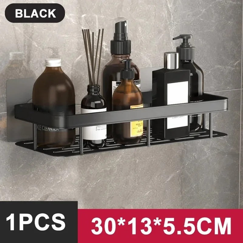 ALUVAULT – Organisateur mural en alliage d'aluminium pour étagère de salle de bain
