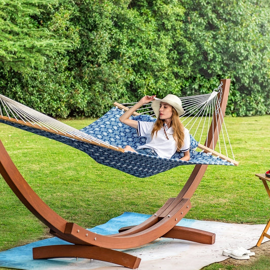 QUILTFLOW – Double Quilted Hammock for Patio & Poolside Comfort
