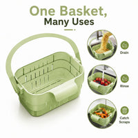 COLLAFLEX – Retractable Hanging Colander for Space-Saving Organization