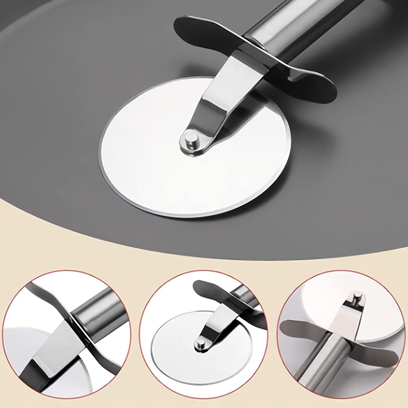 ROLLCUTA – Roue coupe-pizza en acier inoxydable