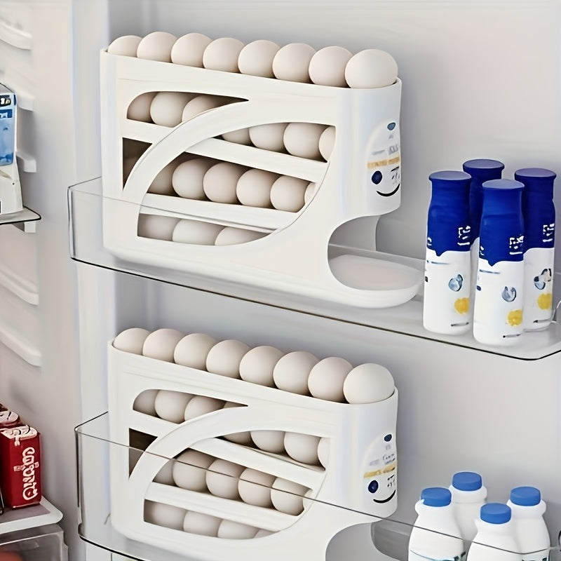 EGGROLLA – 4 Tier Rolling Egg Storage Organizer