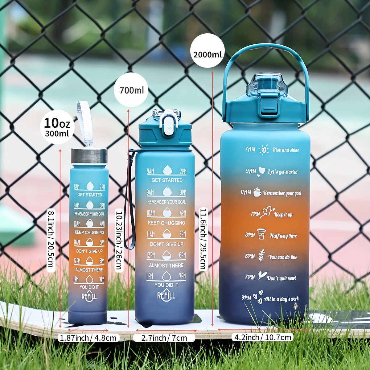 HYDRAGRAD – Gradient Water Bottle with Straw