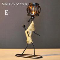 LUMIVIBE – Abstract Metal Candle Holder Sculpture