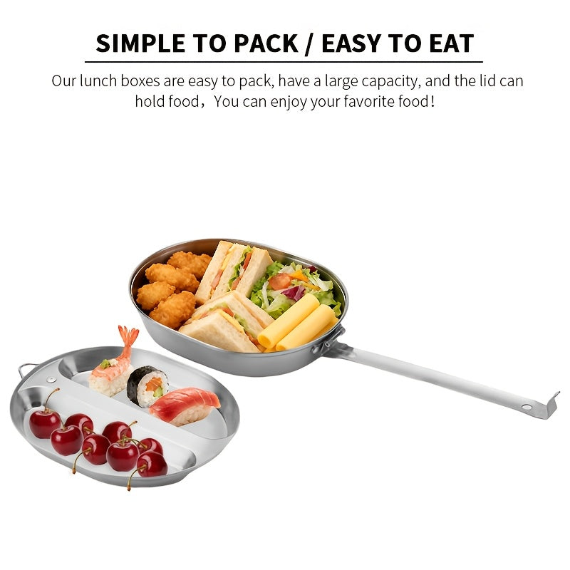 MEALTREK – Boîte à déjeuner de camping en acier inoxydable